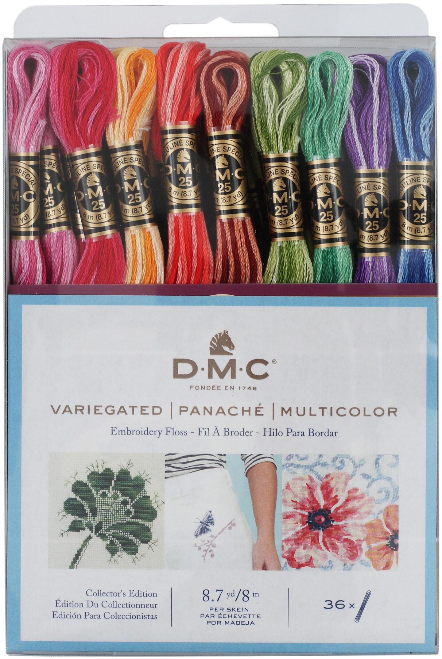 DMC Embroidery Floss Pack 8.7yd Variegated 36/Pkg