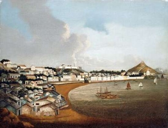 View of The Praya Grande Macao Poster Print by Chinese School - Item # VARPDX266080