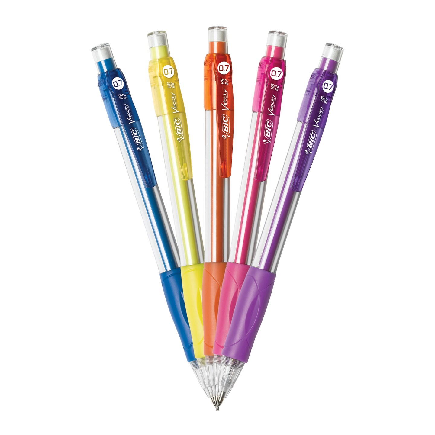 1 PACK 4 MECHANICAL PENCILS INC® COLOR POINT™ 2.0mm COLORED LEAD ASSORTED  COLORS 