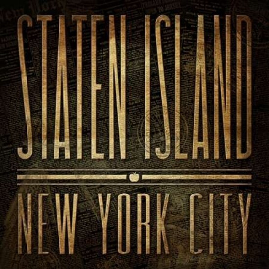 Staten Island Print Poster Print by Jace Grey - Item # VARPDXJGSQ232E
