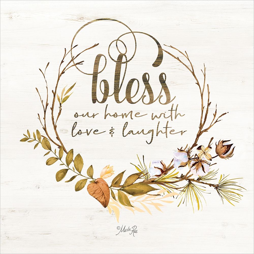 Bless Our Home Fall Foliage Poster Print by Marla Rae - Item # VARPDXMAZ5154