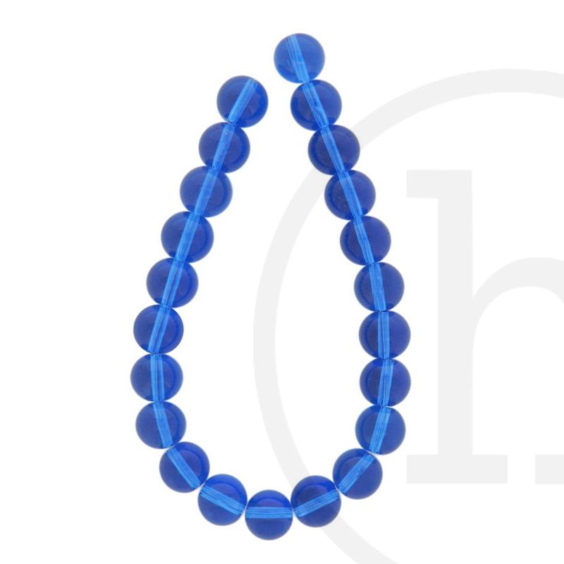 Glass Beads Round Sapphire Michaels