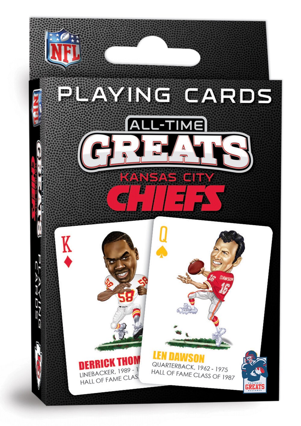 MasterPieces Officially Licensed NFL Kansas City Chiefs Playing Cards - 54 Card Deck for Adults