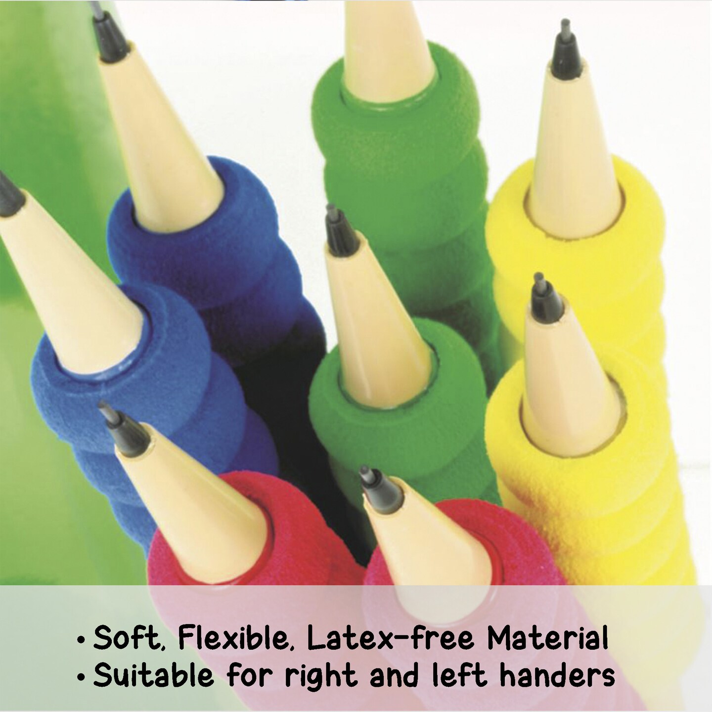 BAZIC Pen Grip Shape Foam Pencil (8/Pack)
