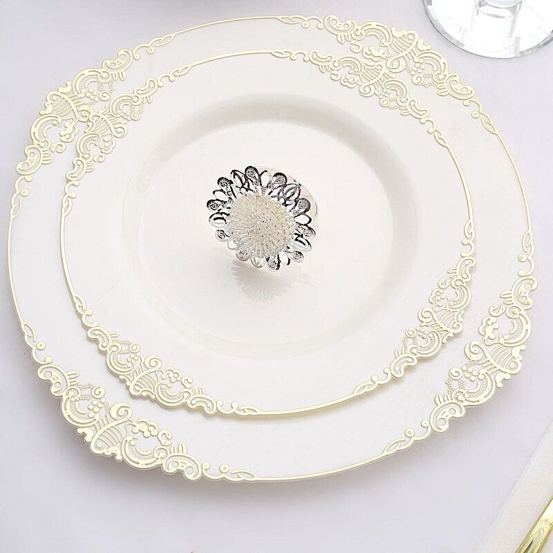 4 Silver 2 in Daisy Flower Design Metal NAPKIN RINGS Michaels