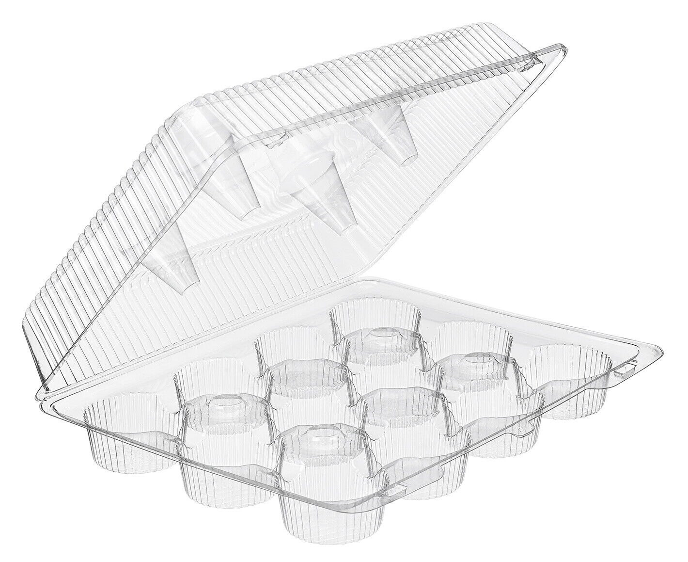 12-Cup Compartment Plastic Container