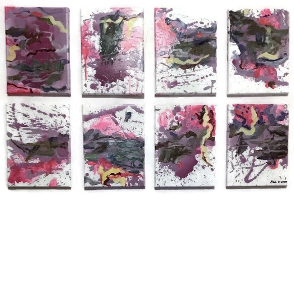 Art Work Series Original “ More Than This” Total 8 Paintings By Hao ...