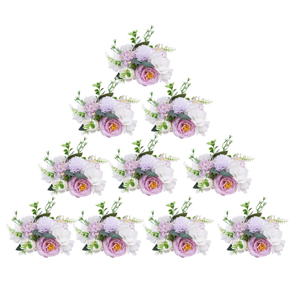Kitcheniva Elegant Artificial Flower Bouquets Centerpieces Decor (10-pack)