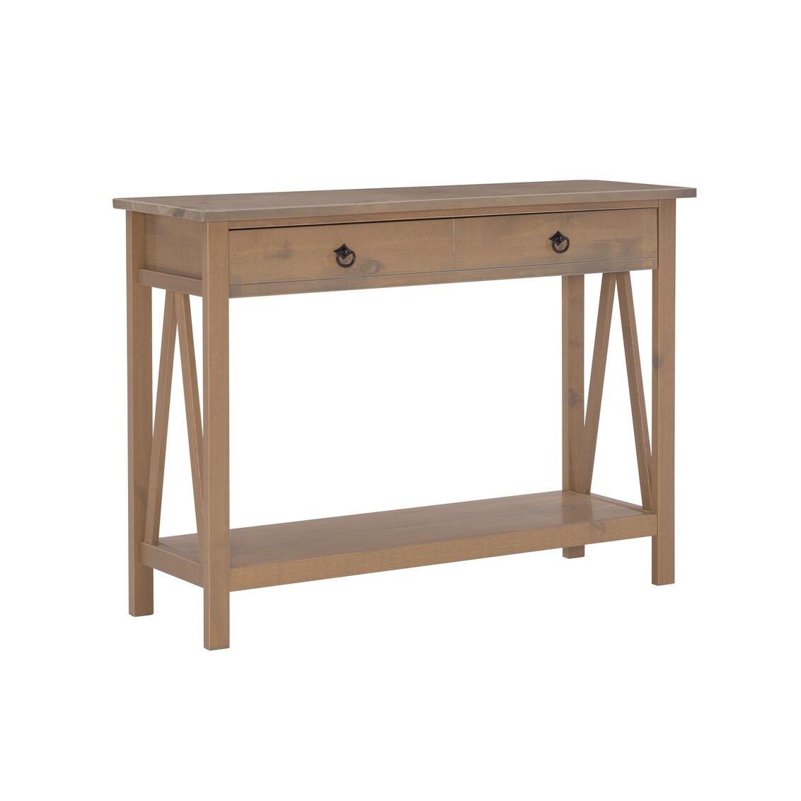 Linon Home Decor Titian Driftwood Console Table
