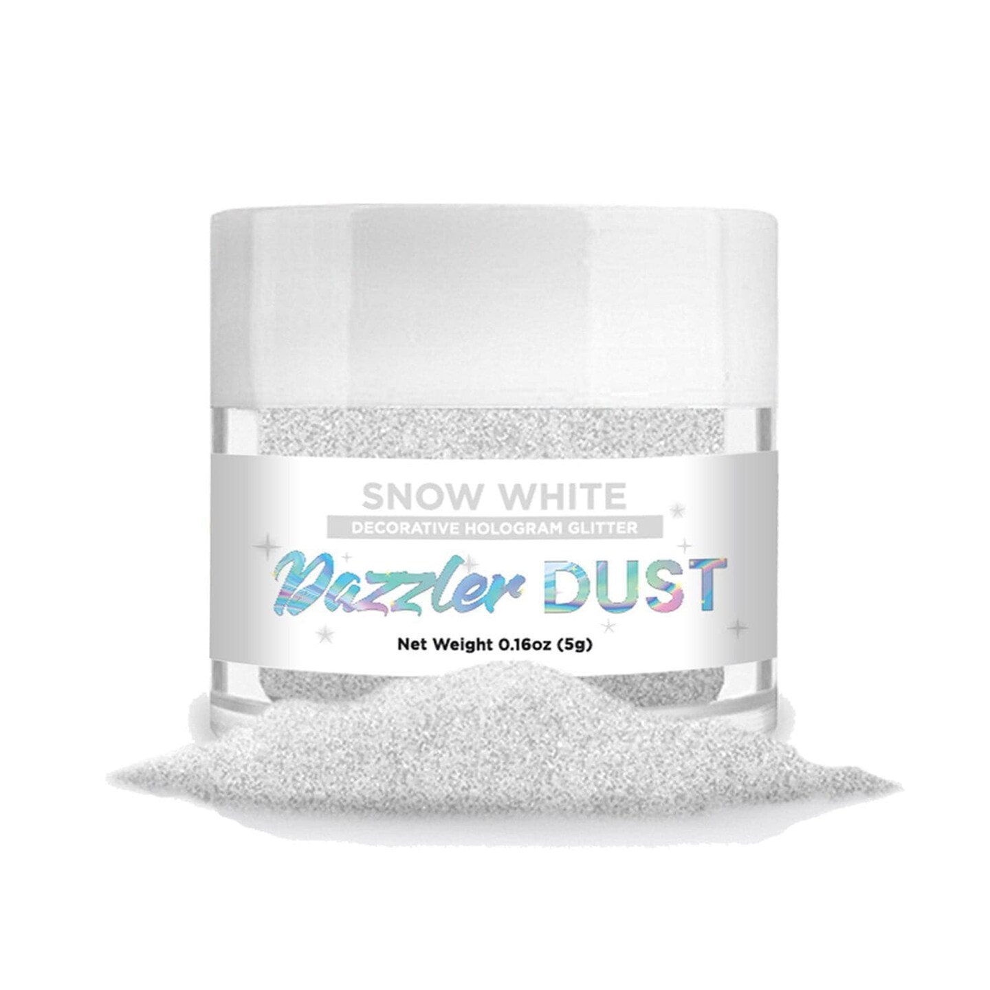 Bakell - Snow White Dazzler Dust (5g, 1x Jar) Non-Toxic Decorating Glitter for Arts and Crafts