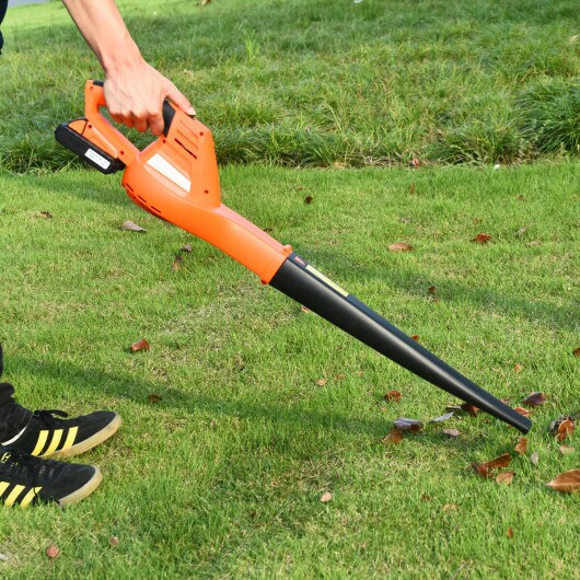 Cordless Leaf Blower Sweeper with 130 MPH Blower Battery &#x26; Charger
