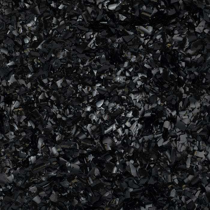 Black Edible Shimmer Flakes 4 Gram Jar