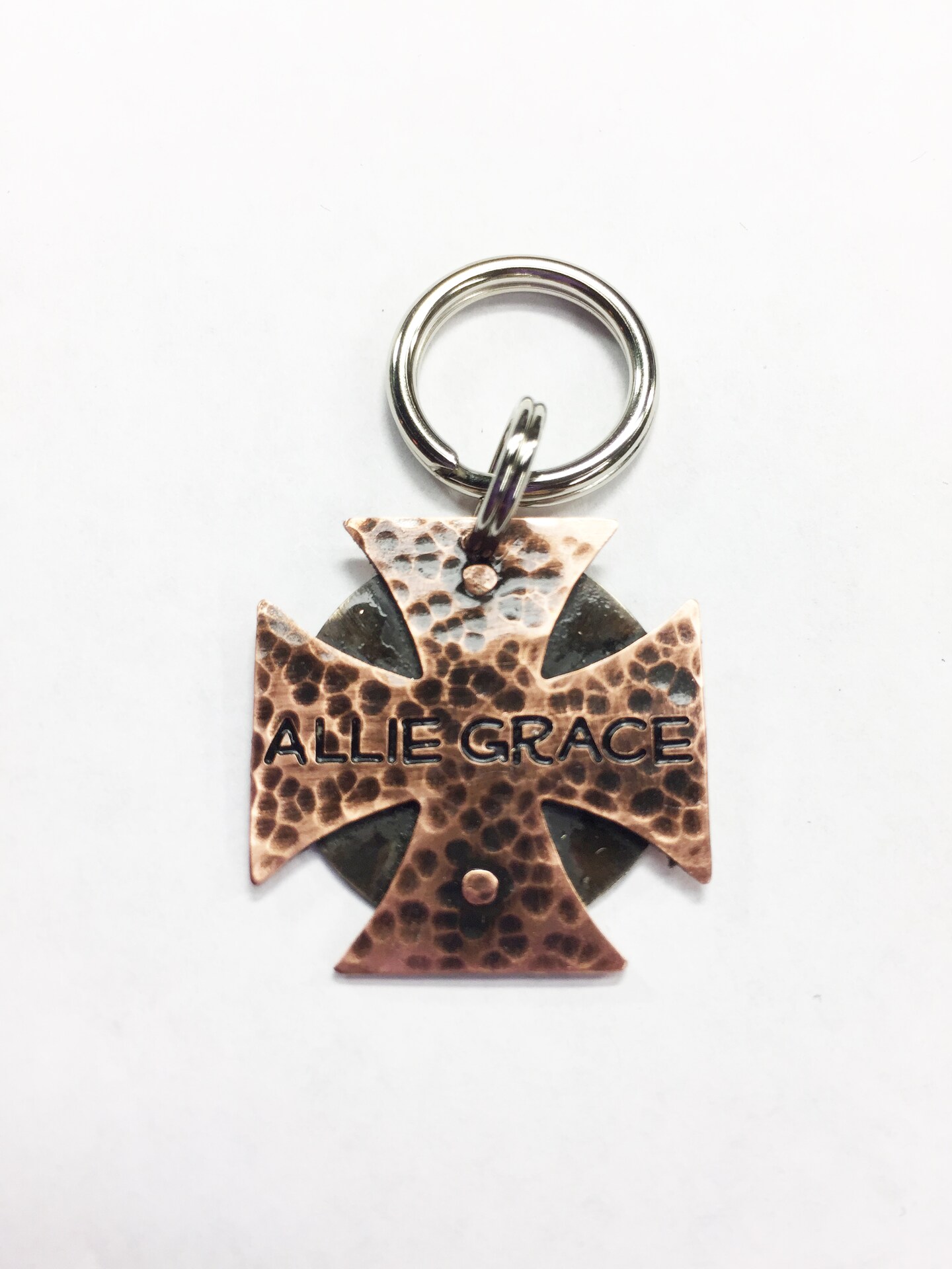 Iron Cross Pet Id Tag Maltese Cross Dog Collar Tag Custom Handmade In Copper Nickel Or Brass Unique Stamped Pet Id Tag Personalized Id Tag MakerPlace by Michaels