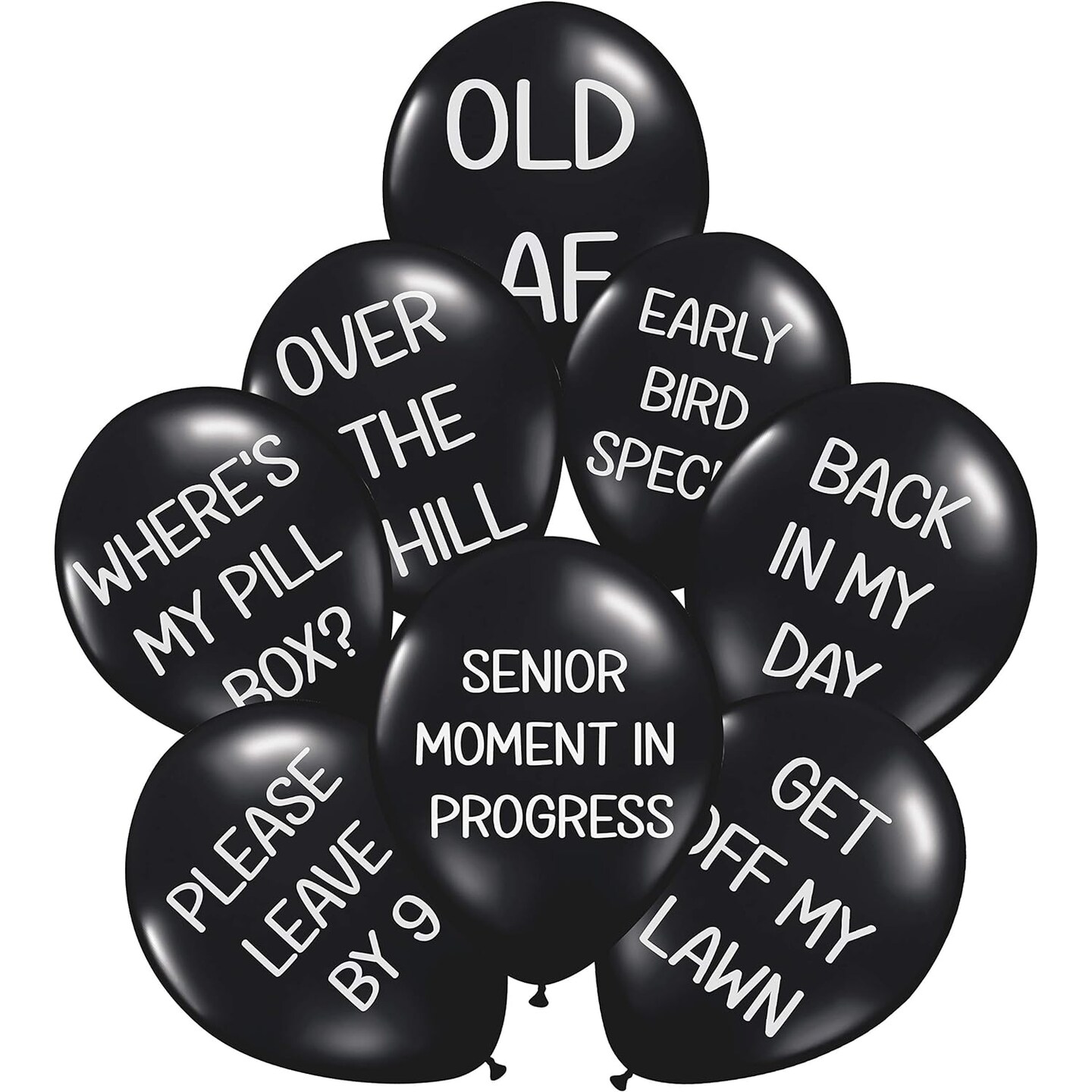 Funny Abusive Balloons | Fun Decoration for Adult Birthday Party | 8 Pack with Different Phrases (8 Pack)