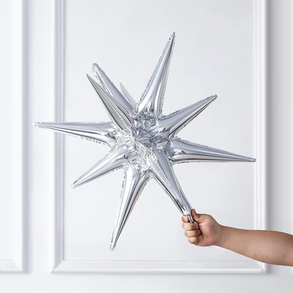 Red and Black Silver Balloon Arch Garland kit 150Pcs Red and Black Latex Chrome Silver and Crown Star Mylar Balloons for Birthday Graduation Party Decorations (Red Black Silver)