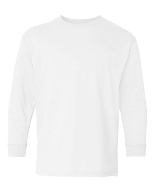 24 Pack Gildan® Heavy Cotton Youth Crewneck Long Sleeve T-Shirt