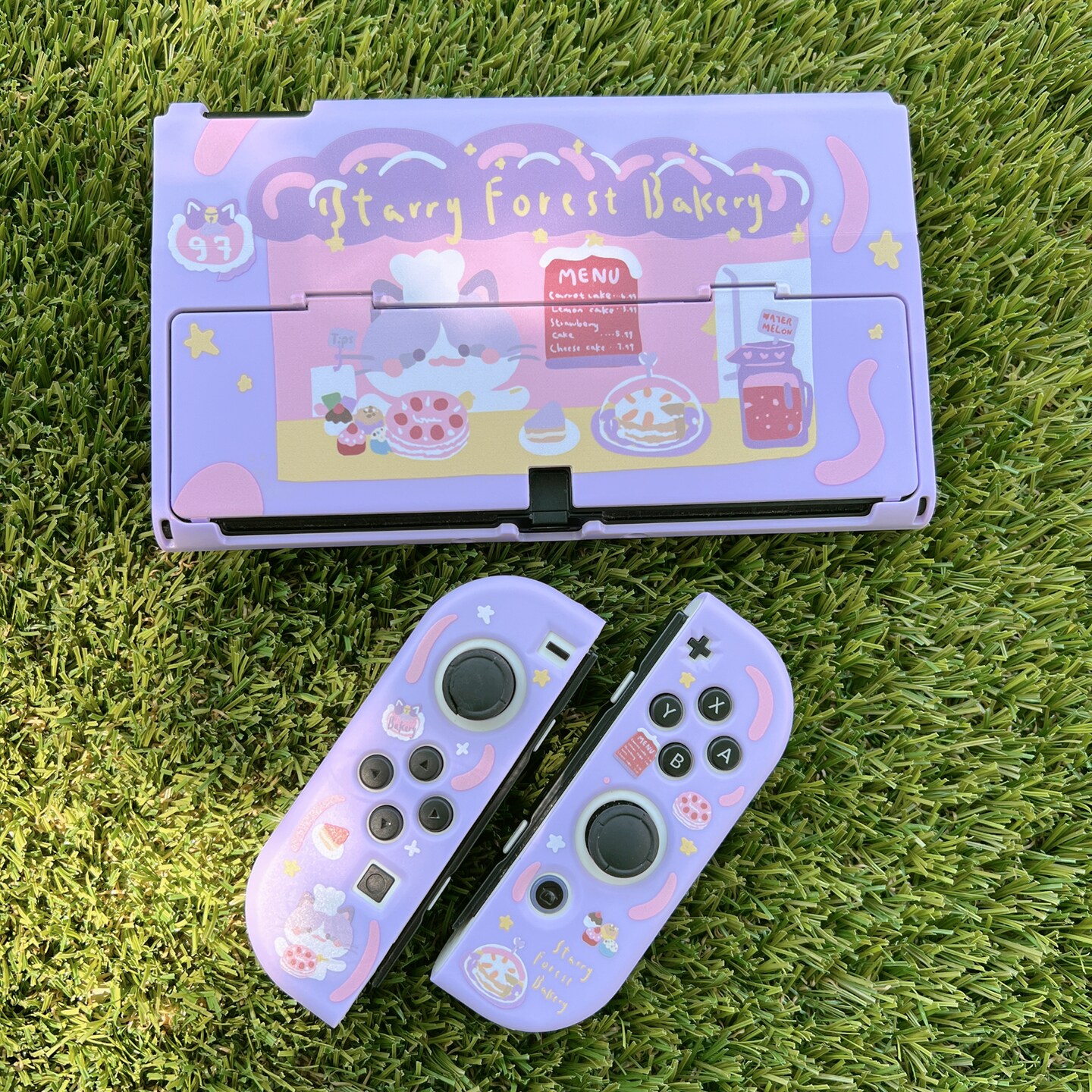 Starry Forest Cat Bakery Case for Nintendo Switch, Switch Oled