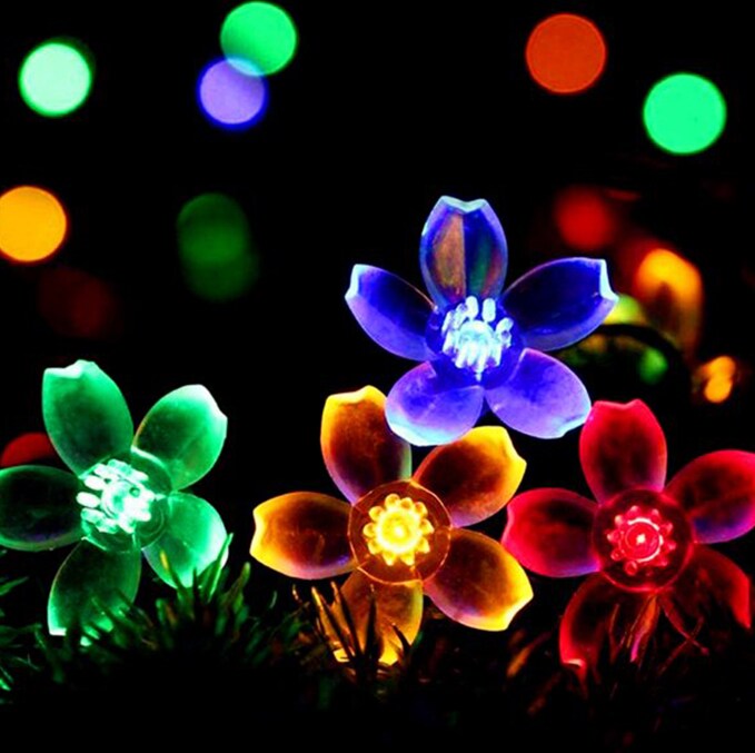 Perfect Holiday 50 LED Cherry Blossom Solar Light