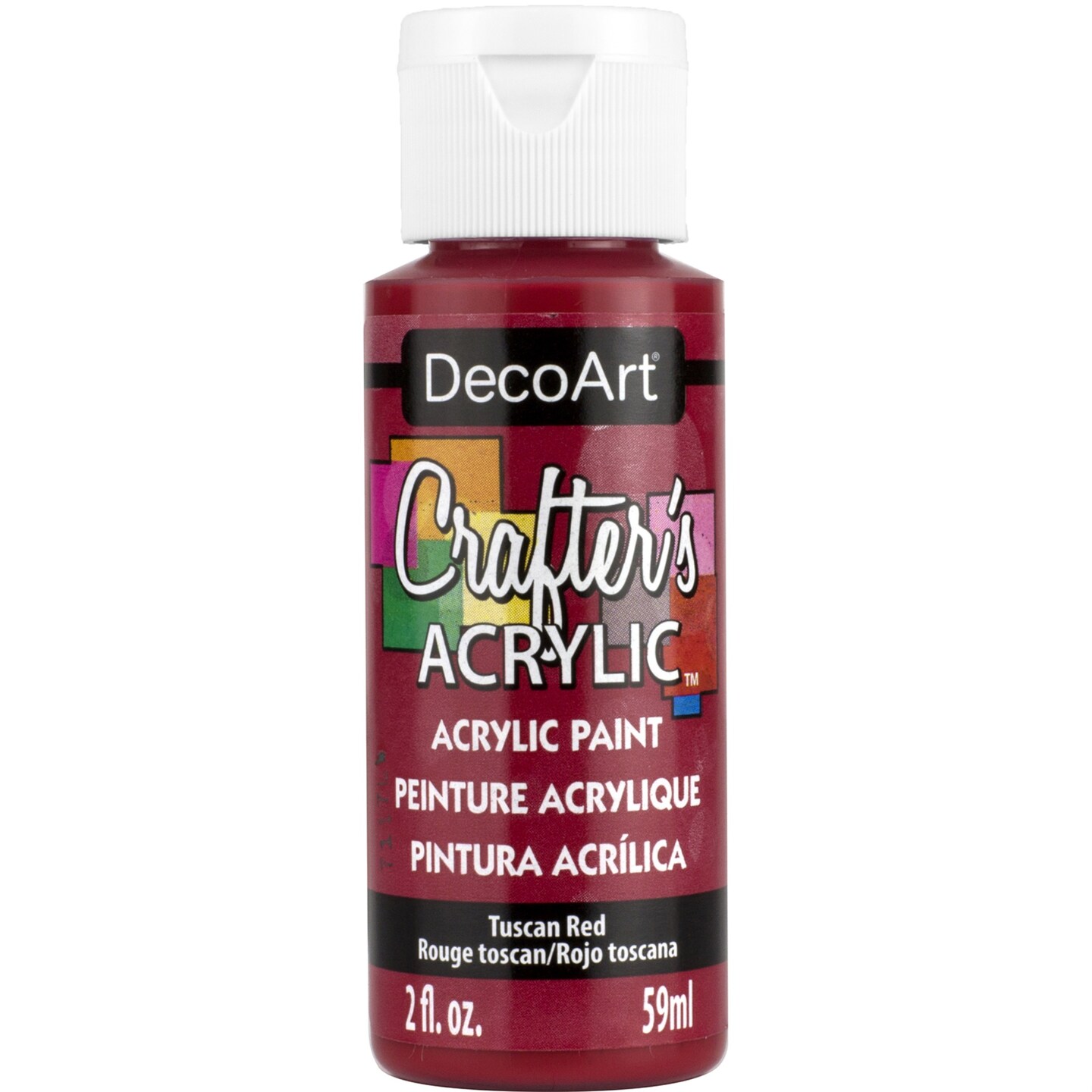 DecoArt Crafter's Acrylic Paint, 2-Ounce, Christmas Red