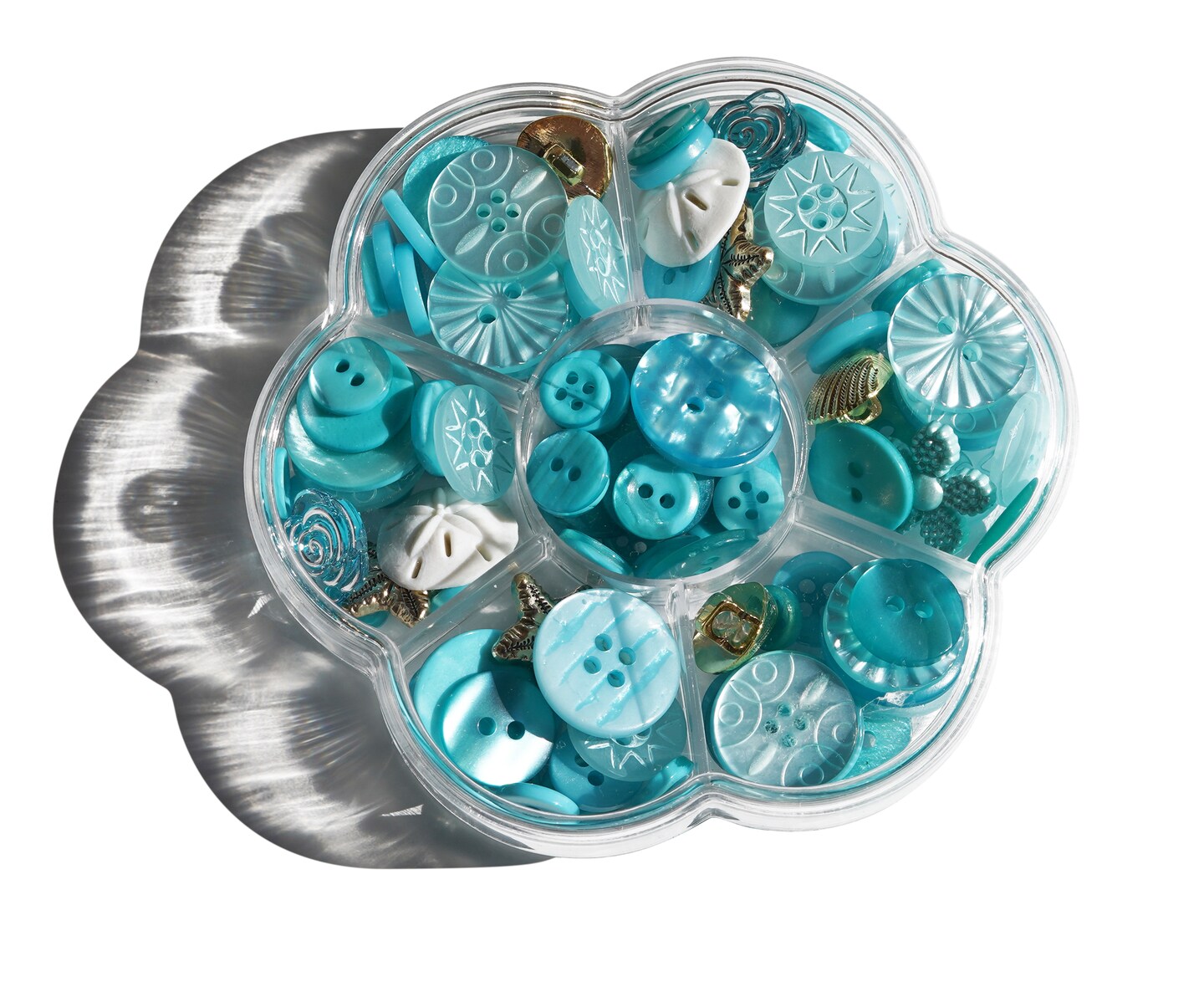 Buttons Galore Treasure Box Fancy Designer Buttons for Sewing and Crafts, Scrapbooks and Paper Crafts - 100+ Buttons