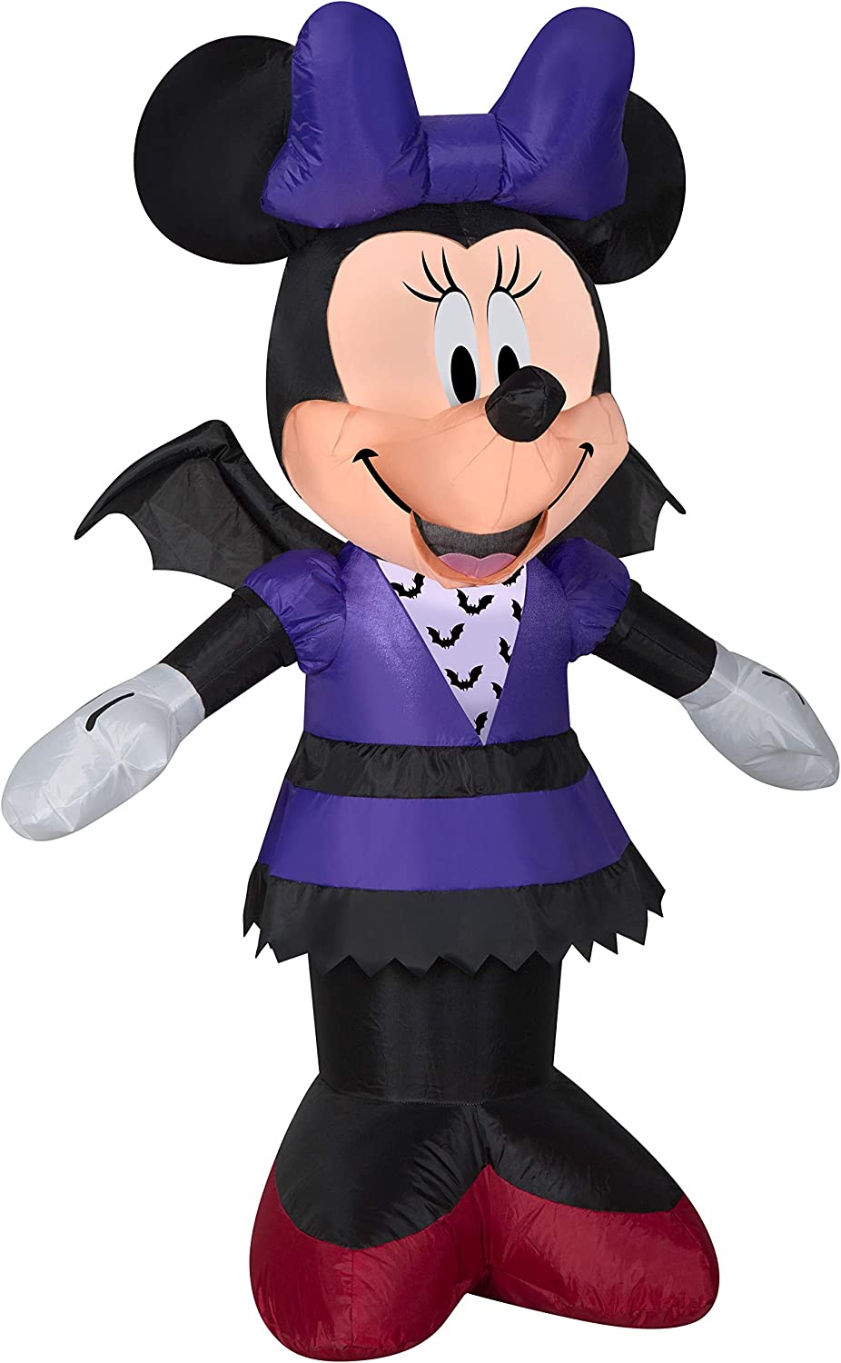3.5' Gemmy Airblown Inflatable Disney Minnie Mouse In Bat Costume 224993
