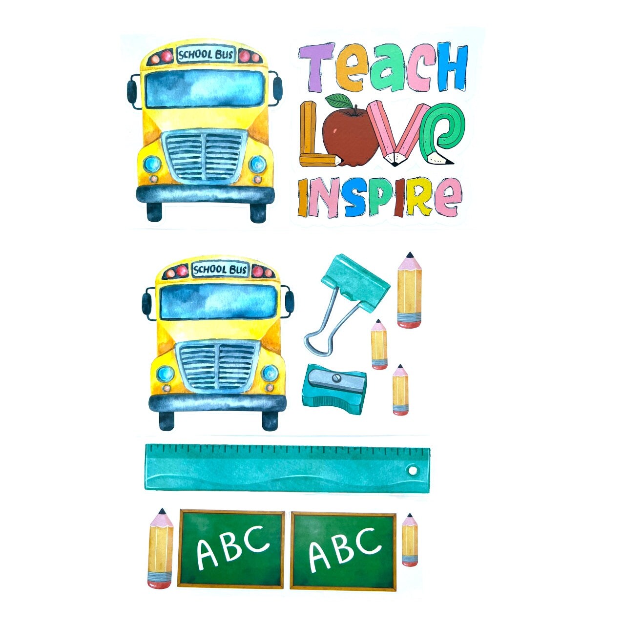 Teachers Rock Vinyl Decals for Tumblers and Resin Art