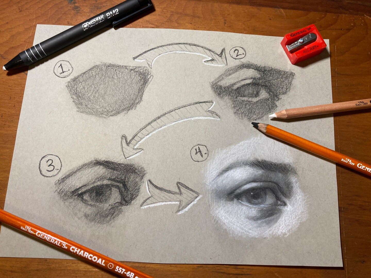 CLASS101+  “Pencil drawing techniques that make drawing easier” by The  Picture verified by 2,500 people