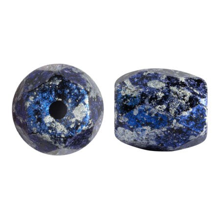 Baros Par Puca&#xAE;, Czech glass bead, Tweedy Blue, 10 grams