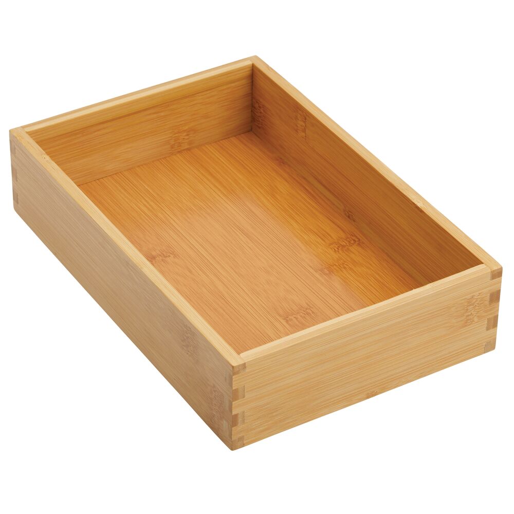 mDesign Bamboo Kitchen Drawer Organizer Trays Michaels