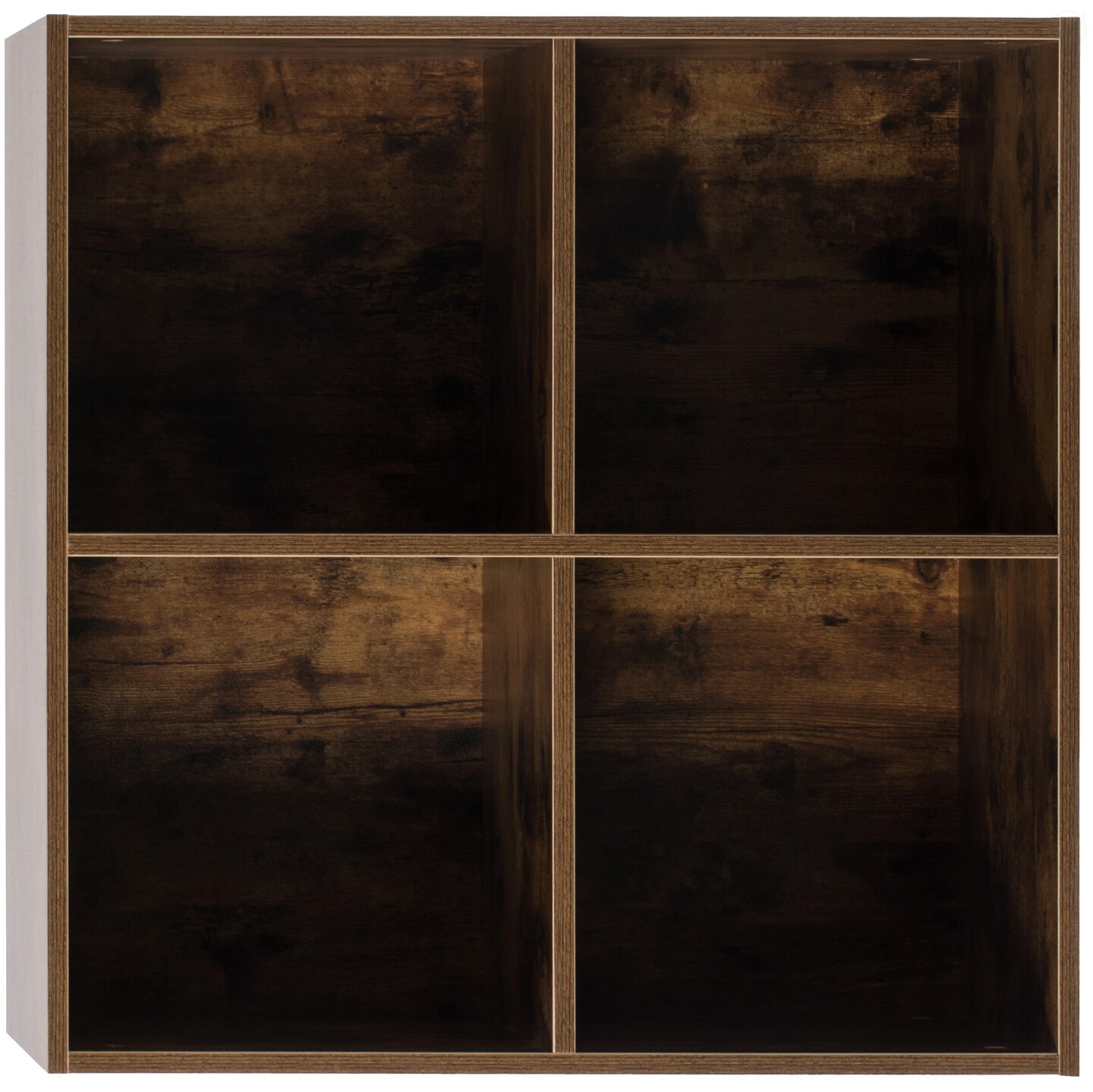 Modern Wooden Toy Storage Bookshelf 4 Cube Organizer Square Bookcase