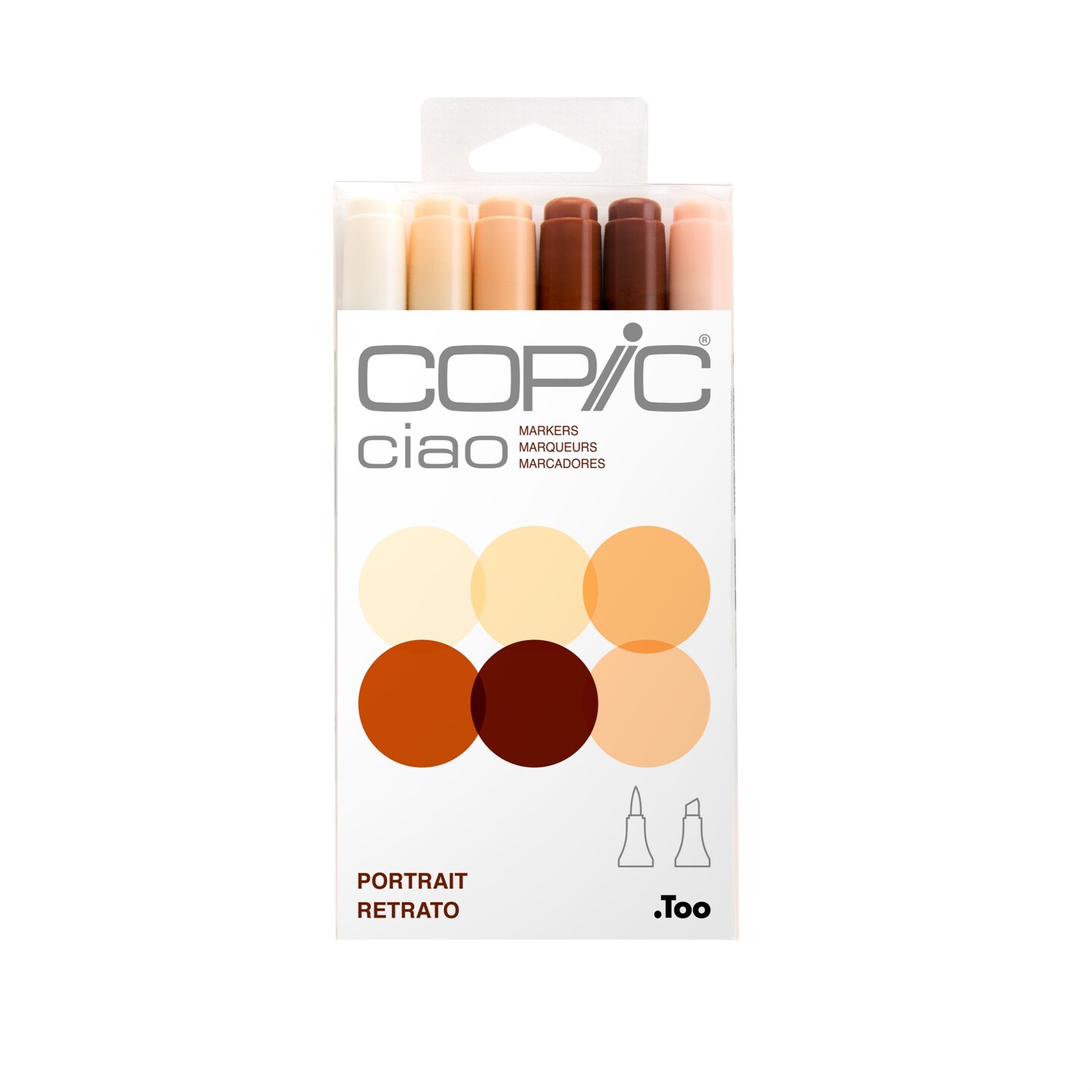 Copic Ciao Marker Set, 6-Colors, Portrait