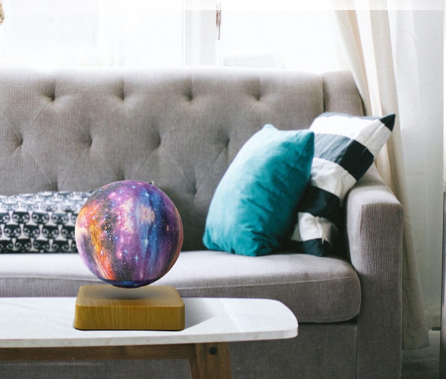 Magnetic Levitating Galaxy Table Lamp