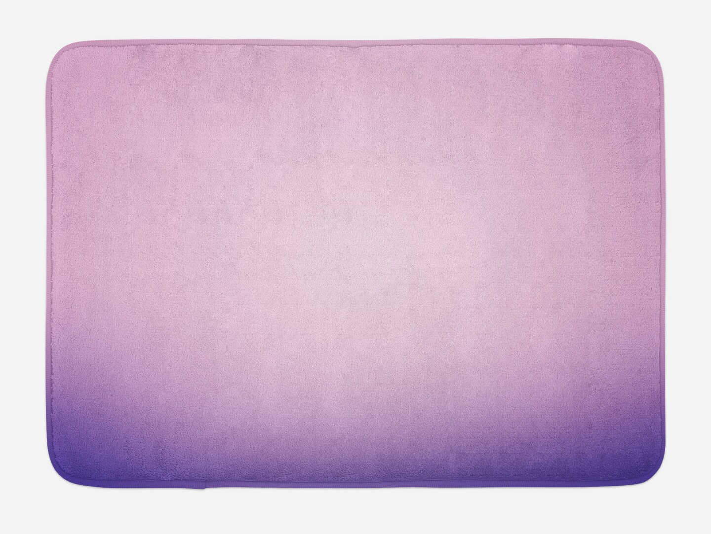 Ambesonne Lavender Bath Mat, Pink and Purple Ombre Print Modern Pastel Color Gradient Design Digital Art, Plush Bathroom Decor Mat with Non Slip Backing, 29.5" X 17.5", Lilac