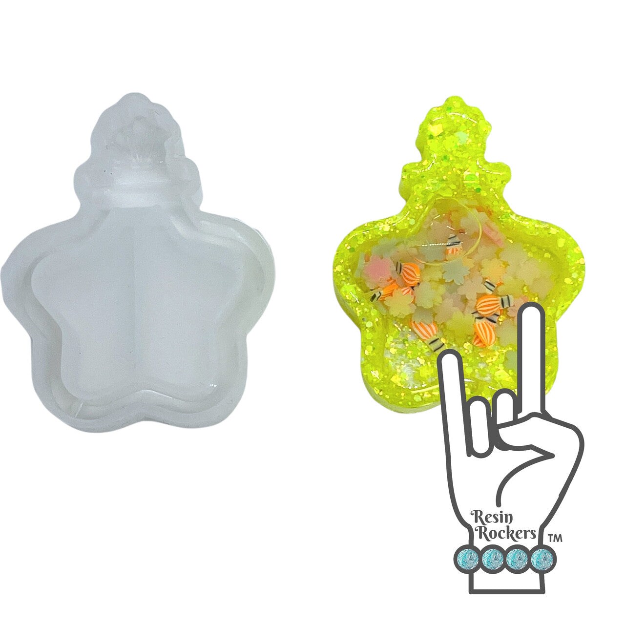 Gummy Bear Silicone Mold For Resin, Mini Bear Silicone Mold