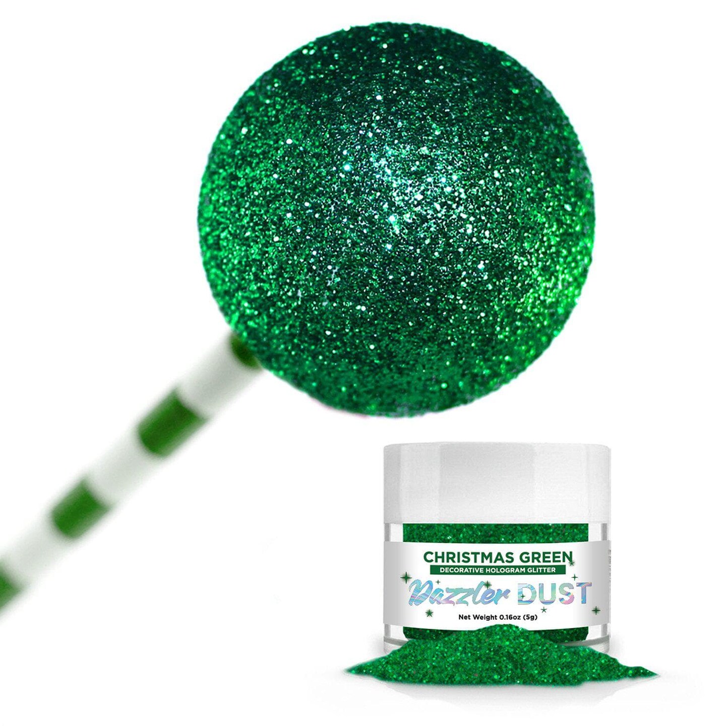 Christmas Green Dazzler Dust® 5 Gram Jar