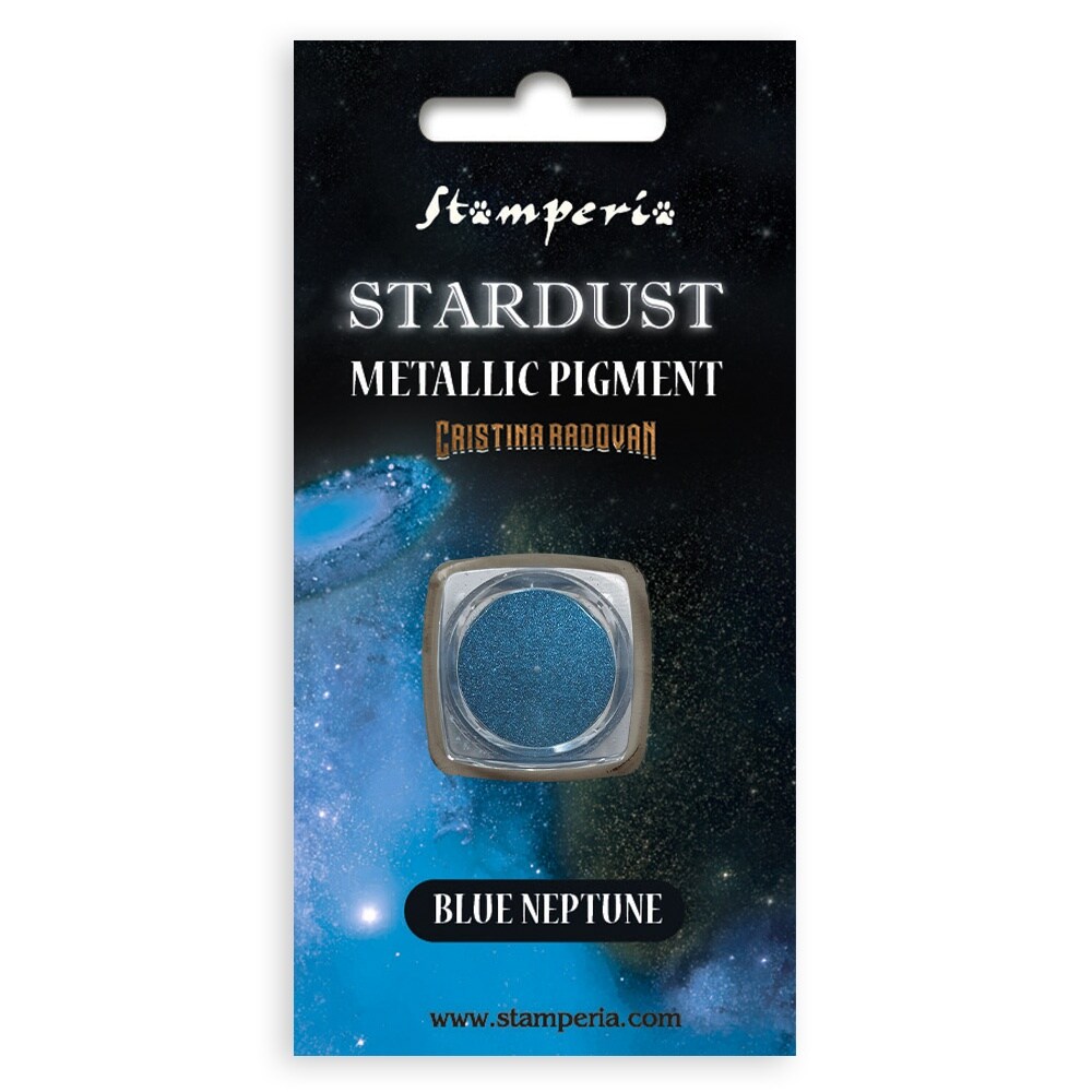 Stamperia Stardust Metallic Pigment 0.5Gr-Blue Neptune