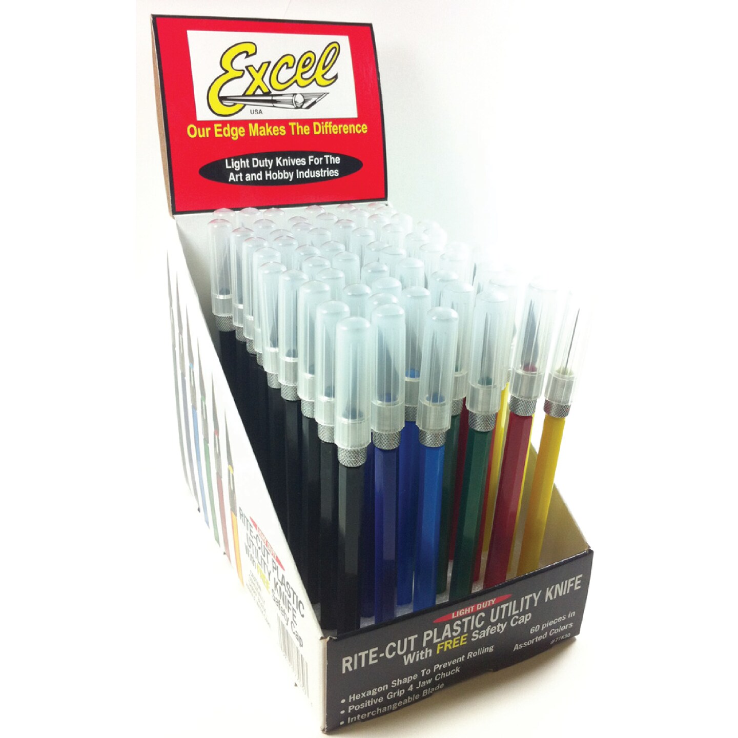 K30 - Rite Cut Knife - 60 Pack Display Set