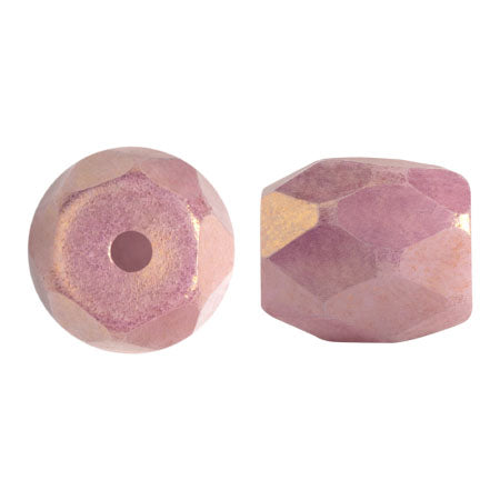 Baros Par Puca&#xAE;, Czech glass bead, Opaque Mix Violet/Gold Ceramic Look, 10 grams