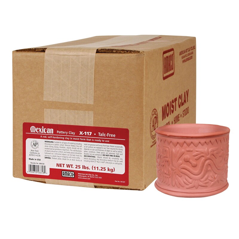 Mexican Pottery&#x2122; Self-Hardening Clay, 25 lbs.