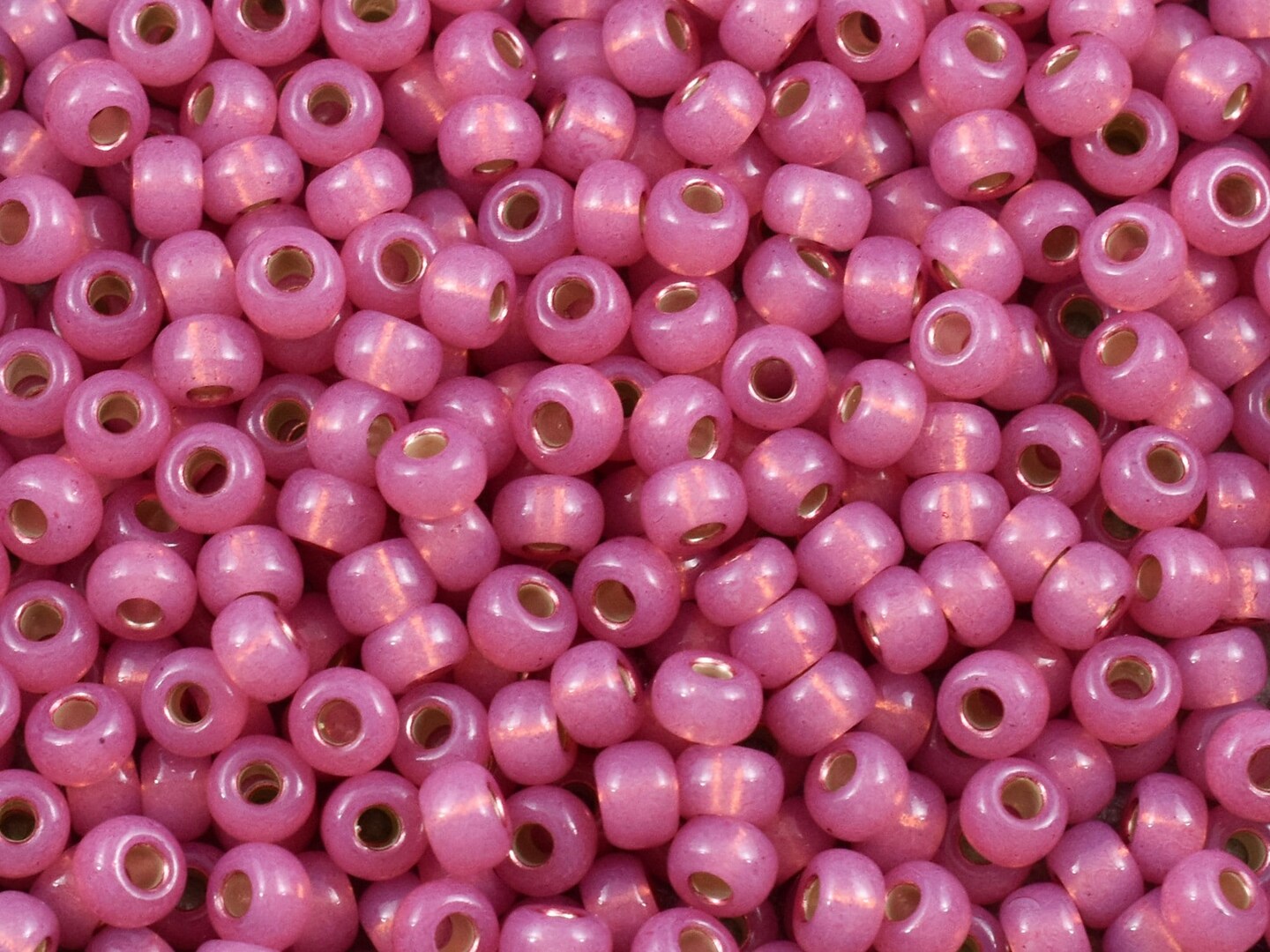 6-645, Miyuki 20g Silver Lined Dark Rose Alabaster