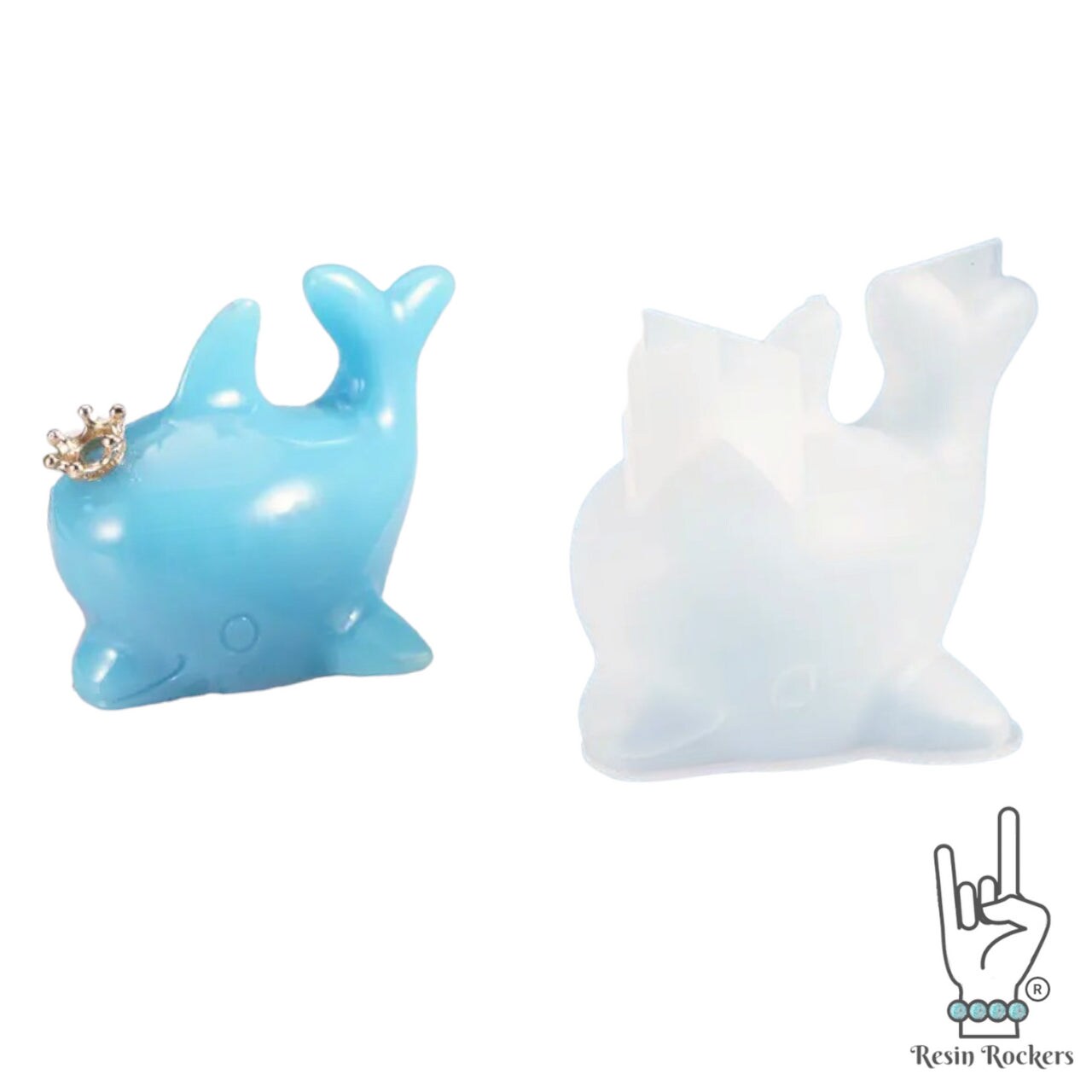 UV Safe 3D Dolphin Mold for UV and Epoxy Resin Art