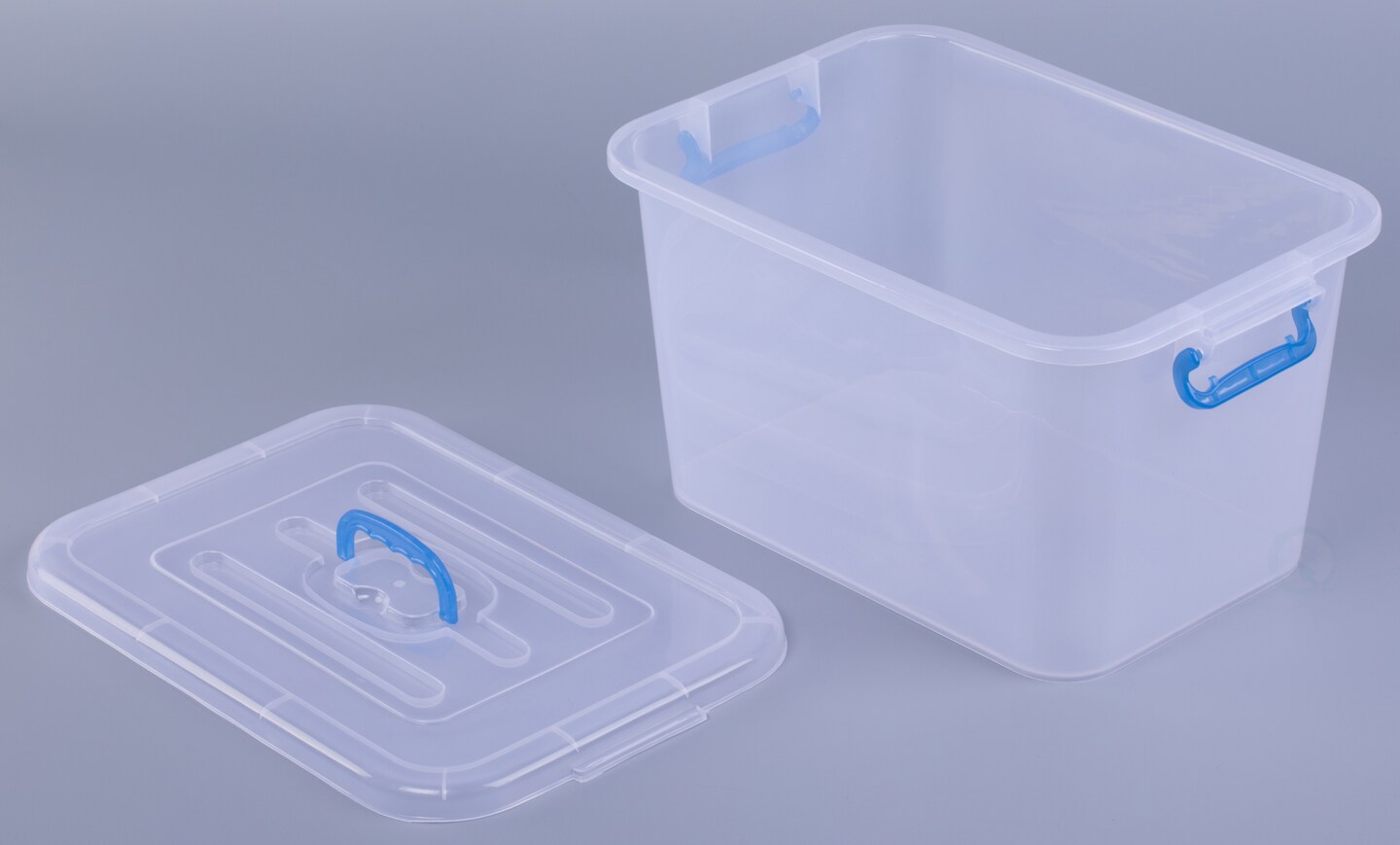 Large Clear Storage Container With Lid and Handles