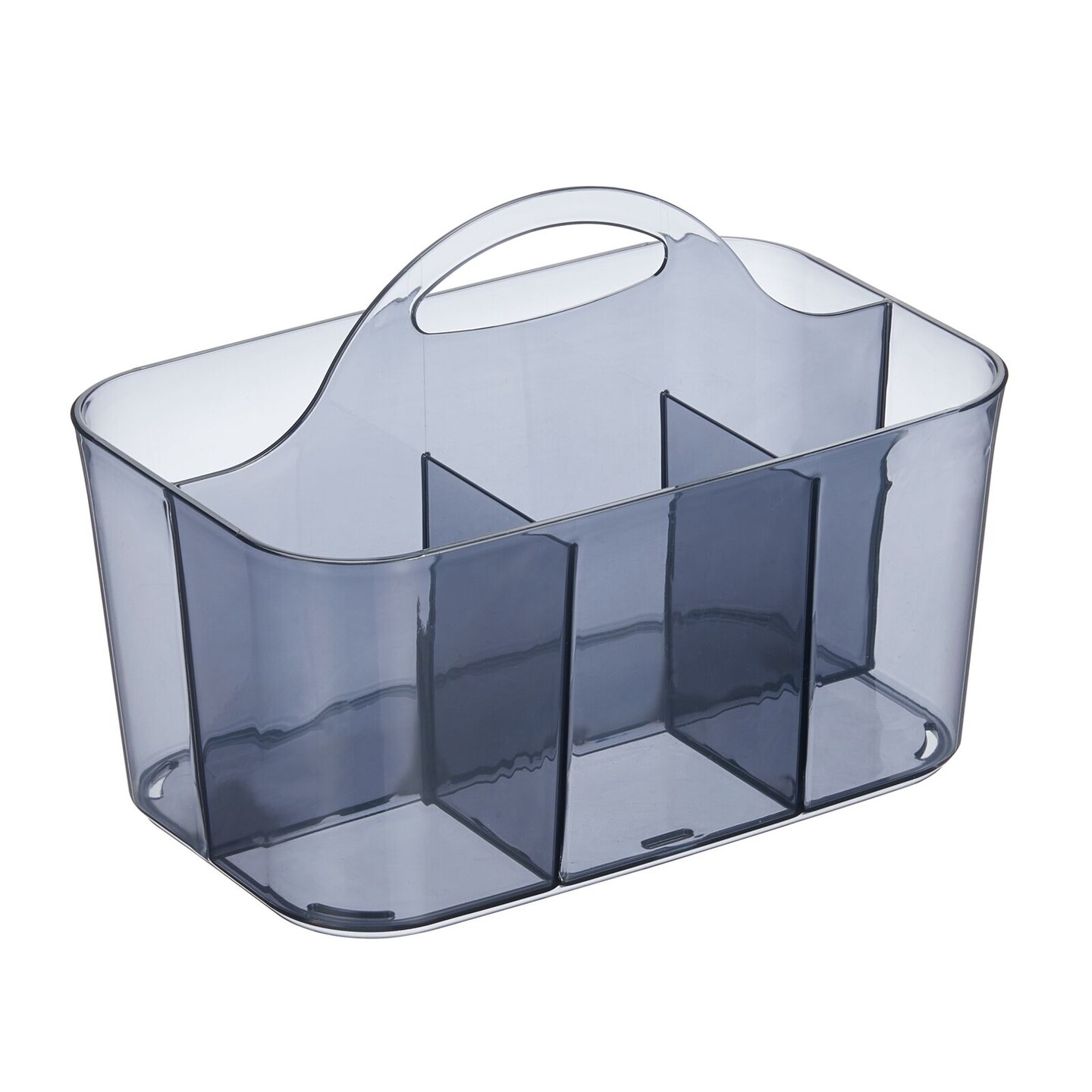 mDesign Plastic Divided Portable Shower Caddy Storage Organizer - Clear /Natural