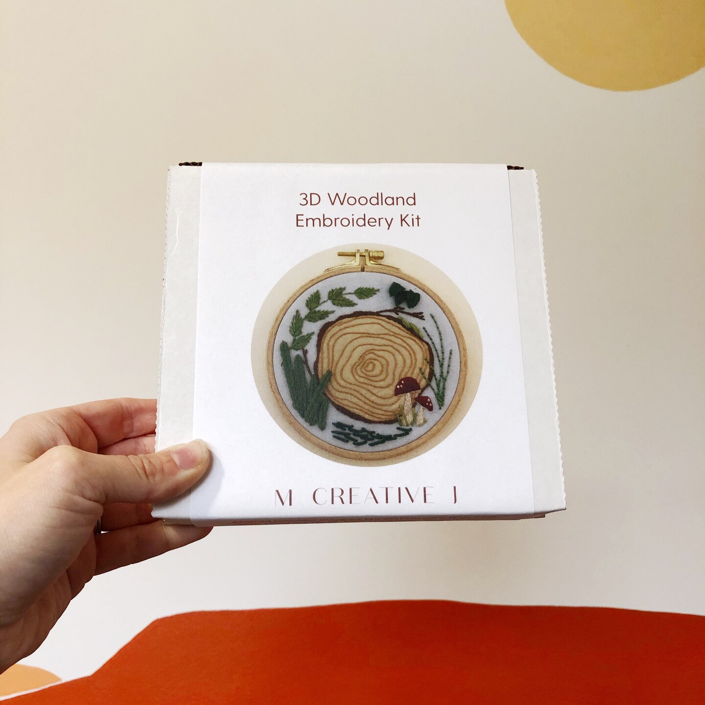 MCreativeJ 3D Woodland - Advanced Hand Embroidery DIY Craft Kit