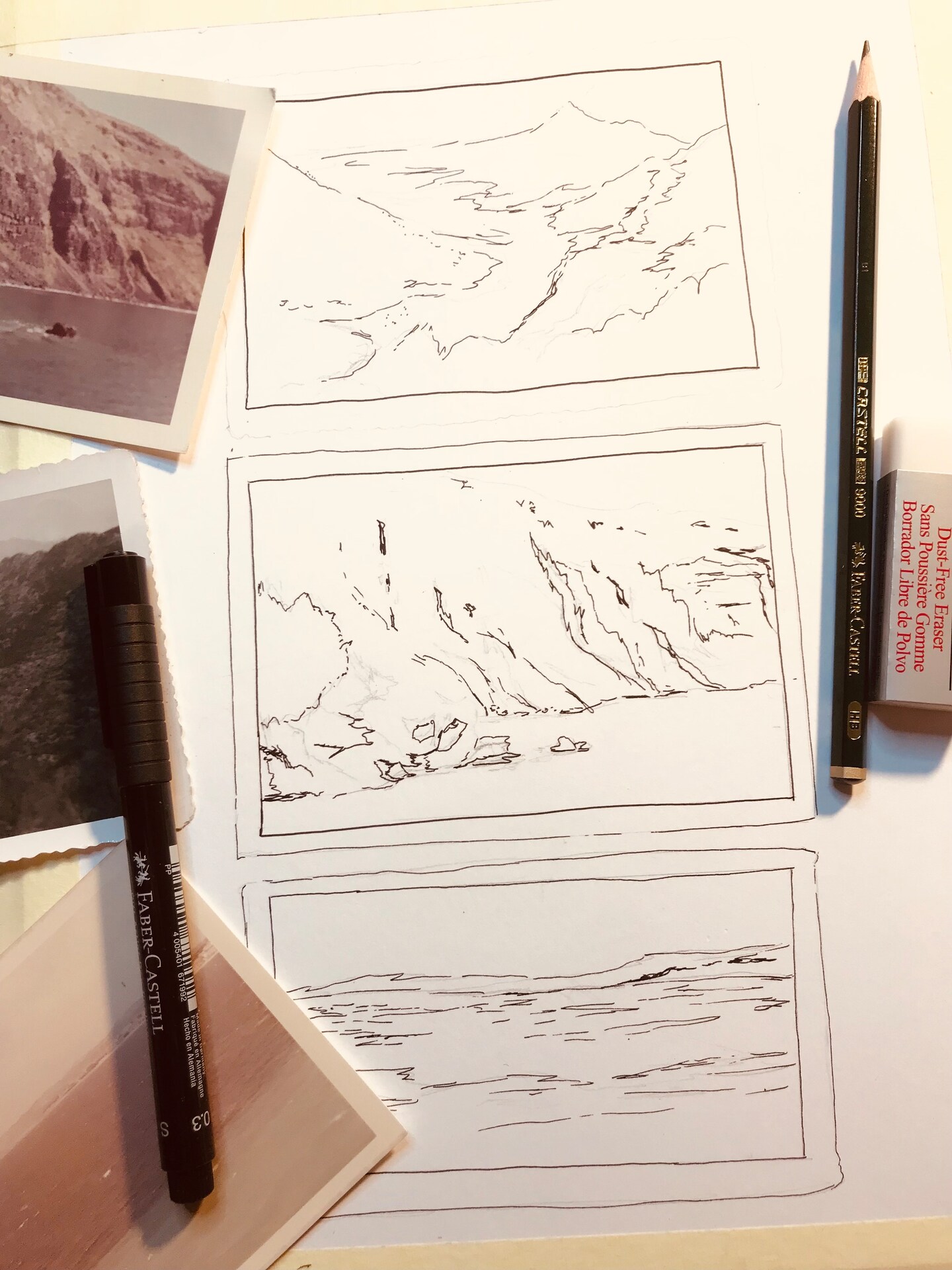 Drawing Landscape Snapshot in Pen & Ink with Adrienne HodgeArt