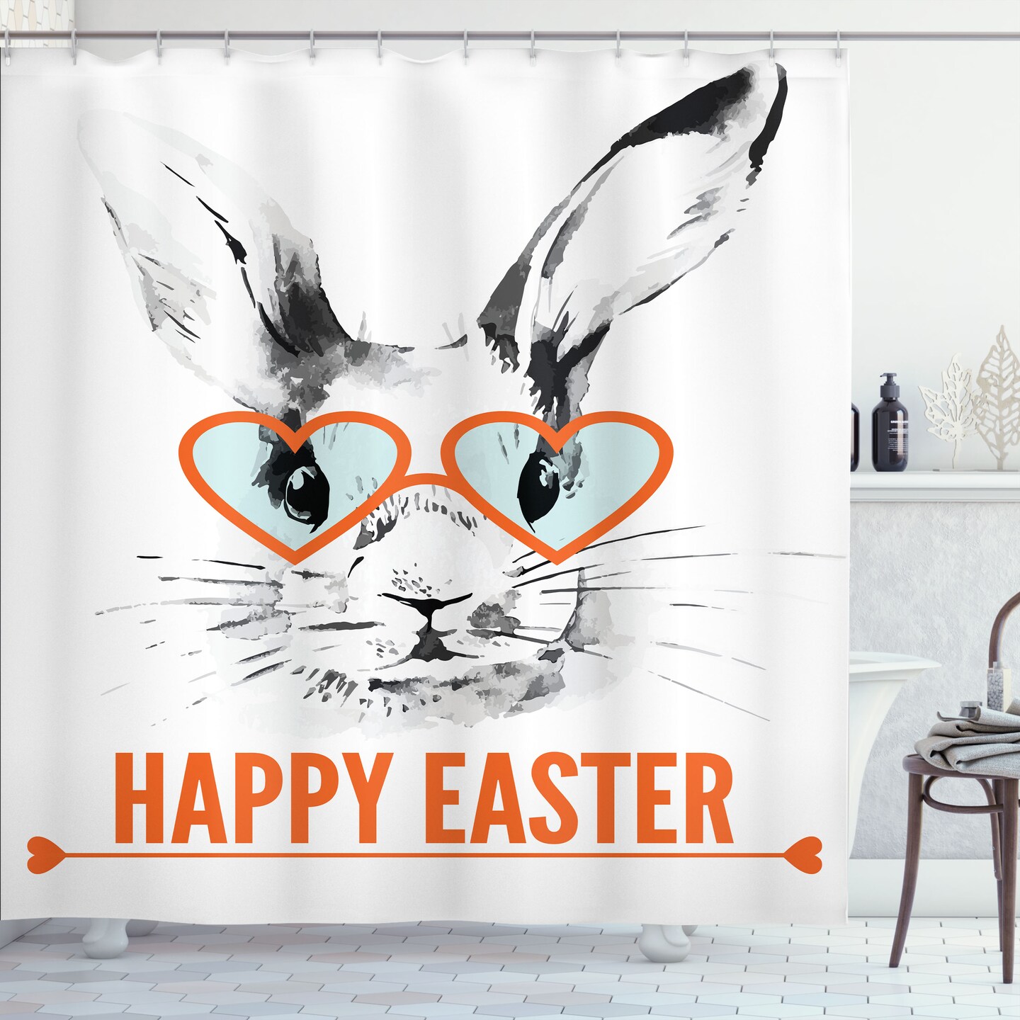 Easter best sale shower curtains