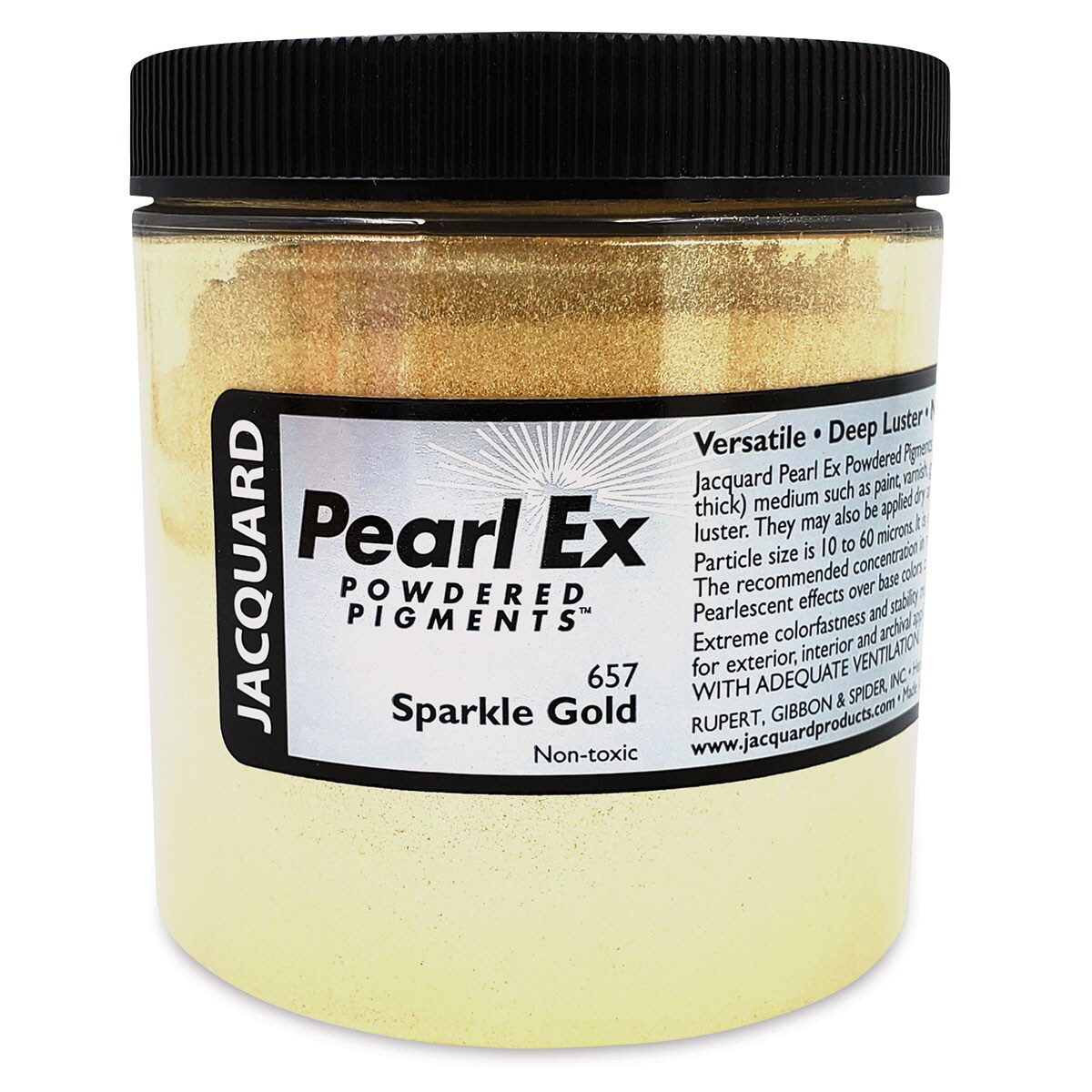 Jacquard Pearl-Ex Pigment - 4 oz, Sparkle Gold, Jar