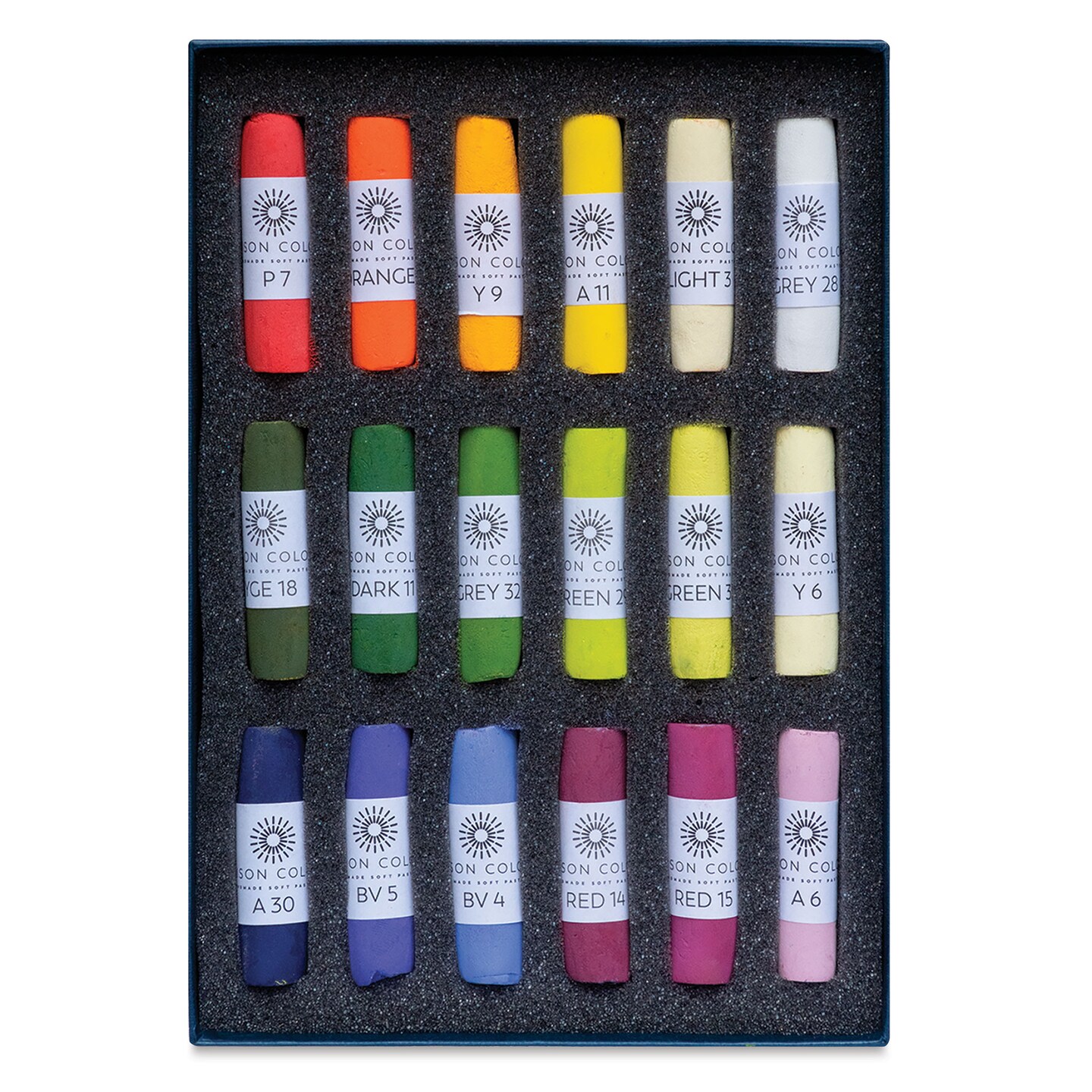Unison Handmade Pastel Set - Botanical Colors, Set of 18, Full Stick