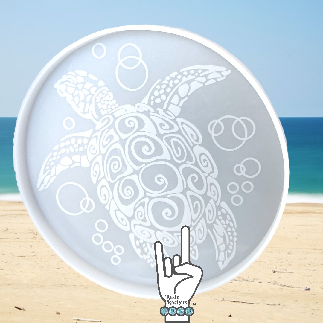 Sea Turtle Coaster or Mini Tray Mold for Epoxy Resin Art Michaels