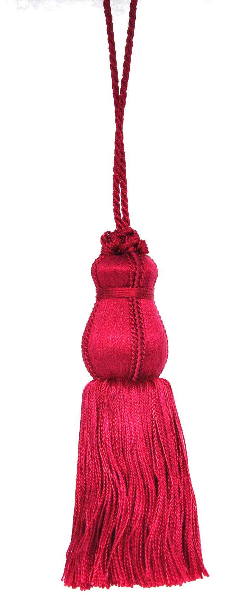 Belagio Key Tassel, 5&#x22; Long, 1 Piece, Hot Pink